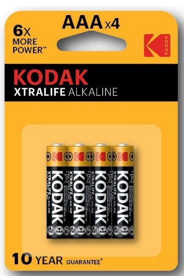 Immagine di BATTERIE KODAK ALKALINE XTRALIFE AAA MINISTILO 1.5v 4x 1pz