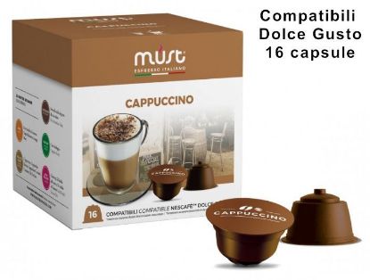 Immagine di CAFFE CAPSULE DG 16pz CAPPUCCINO - (compatibile Dolce Gusto) MUST