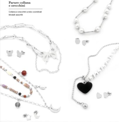 Immagine di PARURE COLLANA + ORECCHINI DONNA NAVIGARE 4pz + SCATOLA REGALO - W2026