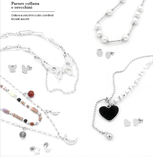 Picture of PARURE COLLANA + ORECCHINI DONNA NAVIGARE 4pz + SCATOLA REGALO - W2026