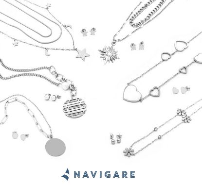 Immagine di PARURE COLLANA + ORECCHINI DONNA NAVIGARE 6pz + SCATOLA REGALO BRACCIALE DONNA NAVIGARE 6pz + SCATOLA REGALO (promo senza sacchetto)
