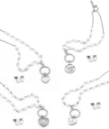 Immagine di PARURE COLLANA + ORECCHINI DONNA NAVIGARE 4pz + SCATOLA REGALO BRACCIALE DONNA NAVIGARE 6pz + SCATOLA REGALO (promo senza sacchetto)
