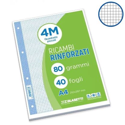 Picture of RICAMBI A4 80gr 4mm RINFORZATI 40f