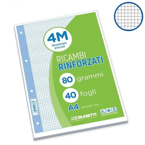 Picture of RICAMBI A4 80gr 4mm RINFORZATI 40f