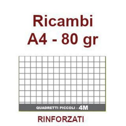 Immagine di RICAMBI A4 80gr 4mm RINFORZATI 40f