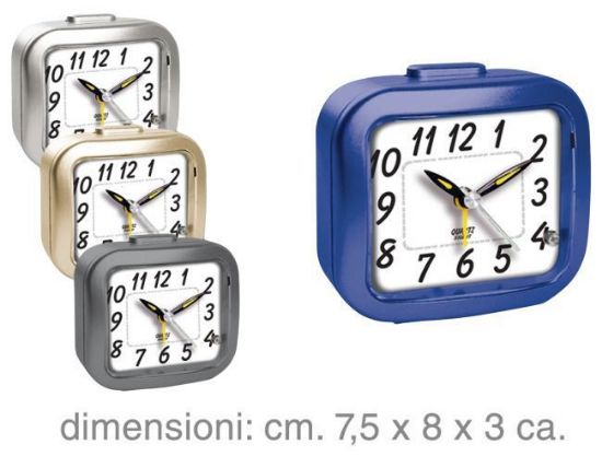 Immagine di OROLOGIO SVEGLIA SW-SOAP 1pz COLORI ASSORTITI