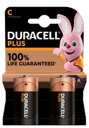 Immagine di BATTERIE DURACELL PLUS C 1/2 TORCIA MN1400 1.5v 2x1pz PLUS POWER