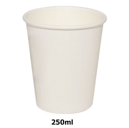 Immagine di BICCHIERI BEVANDE CALDE 50pz 250ml ASPORTO (CAPPUCCINO)