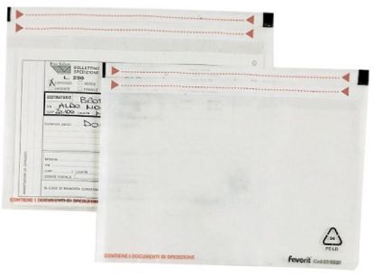 Immagine di BUSTA SPEDIZIONE 13x19cm NEUTRA ADESIVA 100pz PORTADOCUMENTO