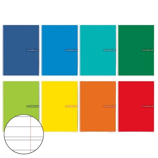 Picture of QUADERNI MAXI TINTA UNITA B rig 80gr - 10pz 21x29cm A4