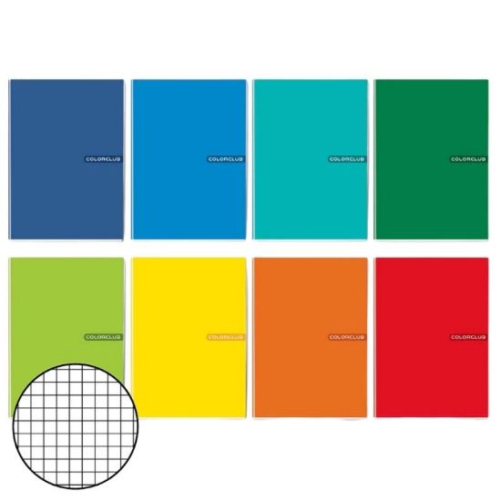 Picture of QUADERNI MAXI TINTA UNITA 4mm 80gr - 10pz 21x29cm A4