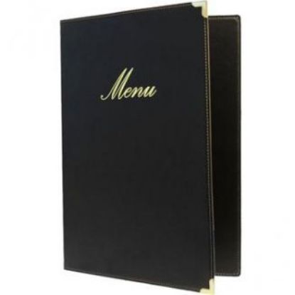 Immagine di PORTA MENU' GRANDE SKAY NERO 23X32 8FG - 1pz