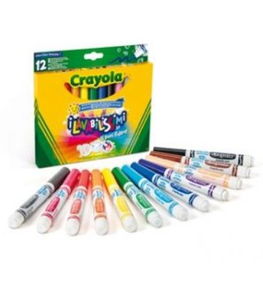 Immagine di PENNARELLI CRAYOLA 12 COLORI PUNTA MAXI LAVABILISSIMI