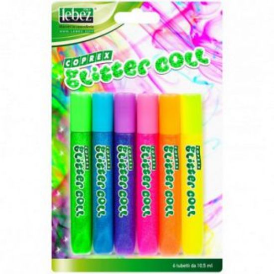 Immagine di COLLA GLITTER 10gr 6pz MULTICOLOR
