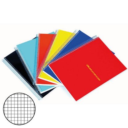 Immagine di QUADERNI MAXI TINTA UNITA SPIRALE 4mm 5pz 140fg - 21X29 A4 FORATI - UNIVERSITA