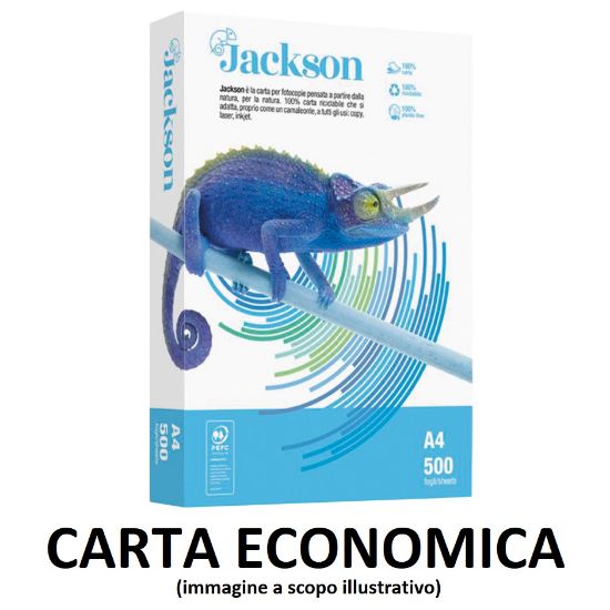 Picture of CARTA A4 21x29 80g 500fg 1pz (RISMA) PER FOTOCOPIE ECONOMICA