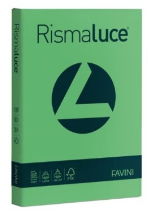 Immagine di CARTA A4 200g 125fg 1pz RISMALUCE VERDE FAVINI