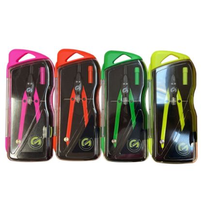 Picture of COMPASSO BALAUSTRONE GEOMETRICA FLUO 1pz COLORI ASSORTITI