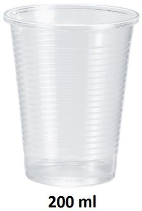 Immagine di BICCHIERI BEVANDE FREDDE 200ml 100pz TRASPARENTI PLA ECOKAY