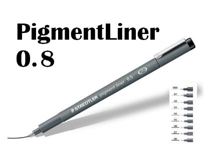 Immagine di PENNA PIGMENTLINER 0,8 10PZ STAEDTLER PENNARELLO