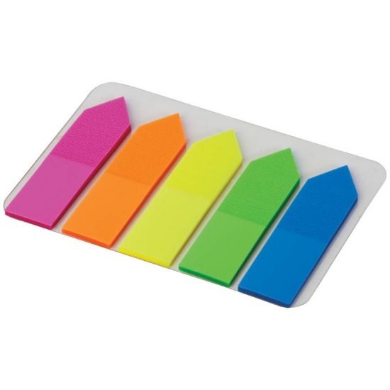Immagine di SEGNAPAGINA MYMEMO PLAST.5COL 12x45mm 125FG FRECCIA
