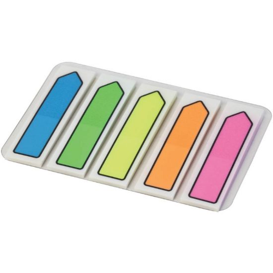Immagine di SEGNAPAGINA MYMEMO PLAST.5COL 12x45mm 125FG FRECCIA