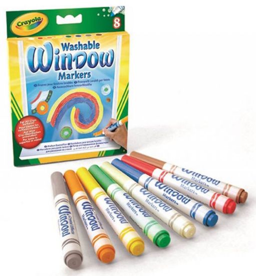 Immagine di PENNARELLI CRAYOLA 8 COLORI PER VETRO