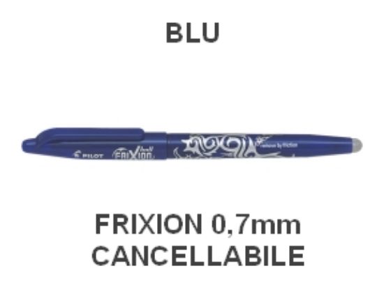 Immagine di PENNA SFERA PILOT FRIXION 0,7mm CANCELLABILE 12pz BLU