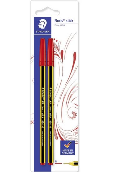 Picture of PENNA SFERA NORIS 20CF ROSSO BLISTERATE A 2pz STAEDTLER