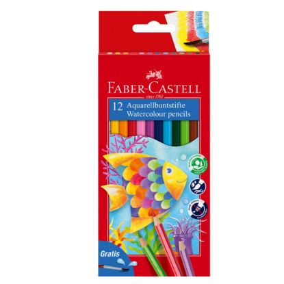 Immagine di PASTELLI FABER CASTELL 12 COLORI ACQUARELLABILI 1pz