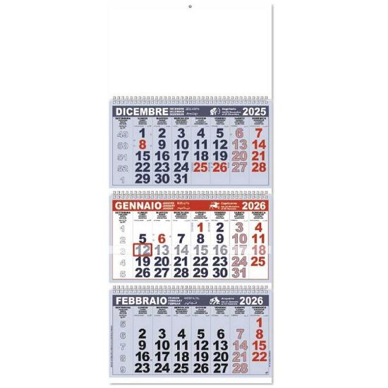 Picture of CALENDARIO OLANDESE 31x72cm TRITTICO 1pz