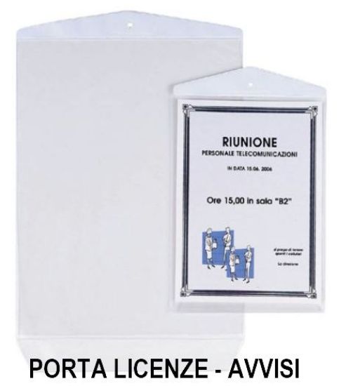 Immagine di BUSTA PORTALICENZE 22x30cm 10pz PORTA AVVISI