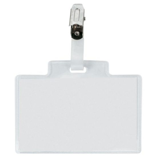 Immagine di PORTA BADGE PORTANOME PASS 3M 100pz C/MOLLA 9,5x6cm SEPARATI