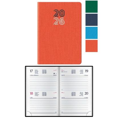 Immagine di AGENDA BIGIORNALIERA 7X10cm TASCABILE  COLORI ASSORTITI
