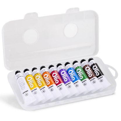 Immagine di TEMPERE OLIO 18ml 10 COLORI CONFEZIONE PLASTICA