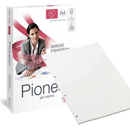 Immagine di CARTA A4 21x29 80g 500fg FORATA 4FORI 1pz FOTOCOPIE