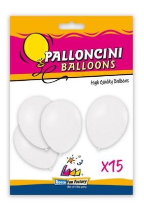 Immagine di PALLONCINI COLOR 15pz 30cm BIANCO