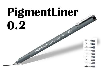 Immagine di PENNA PIGMENTLINER 0,2 10PZ STAEDTLER PENNARELLO