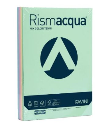 Immagine di CARTA A4 140g 200fg 1pz RISMACQUA COLORI TENUI FAVINI