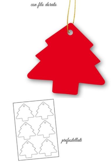 Immagine di BIGLIETTI NATALE CHIUDIPACCO 60pz 6x6cm A4 10FG
