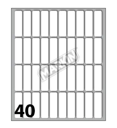 Immagine di ETICHETTE MARKIN 10 FOGLI 34x10mm 1pz