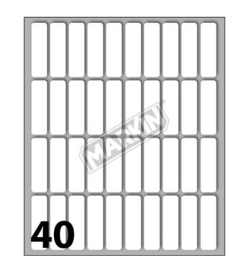Immagine di ETICHETTE MARKIN 10 FOGLI 34x10mm 1pz