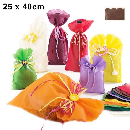 Immagine di BUSTA REGALO TNT ETOFFE MARRONE 25x40cm 25pz