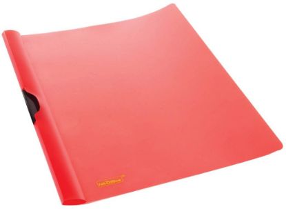 Immagine di CARTELLA M/200 5D 22,5x31cm 5pz CON CLIP LATERALE ROSSO