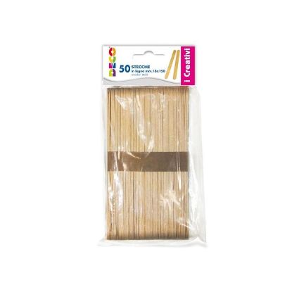 Immagine di BASTONCINI GHIACCIOLI LEGNO MAXI 50pz x LAVORETTI