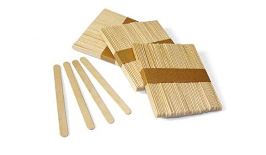 50 Bastoncini In Legno Di Betulla Per Ghiaccioli E Lavoretti Fai Da Te - Manici A Ventaglio, Legno Naturale Liscio, Ideali Per Artigianato, Decorazioni E Progetti Creativi