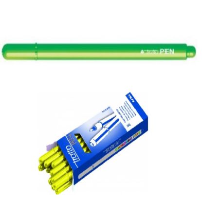 Immagine di PENNARELLI TRATTO PEN 12pz VERDE FLUO - FILA