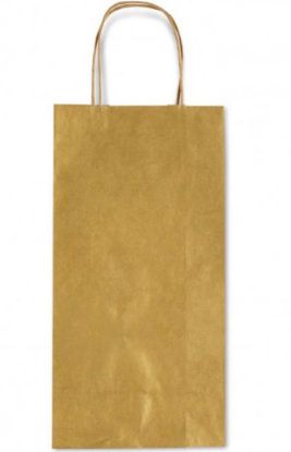 Immagine di SACCHETTI SHOPPER BOTTIGLIA TU ORO 14x8,5x39cm 25pz ORO