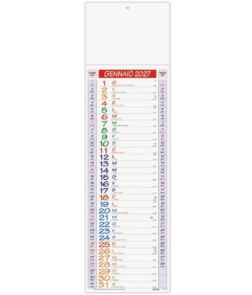 Immagine di CALENDARIO OLANDESE 14x47cm PICCOLO MULTICOLOR