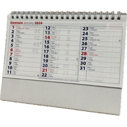 Immagine di CALENDARIO TAVOLO CON SPIRALE BASIC 2025